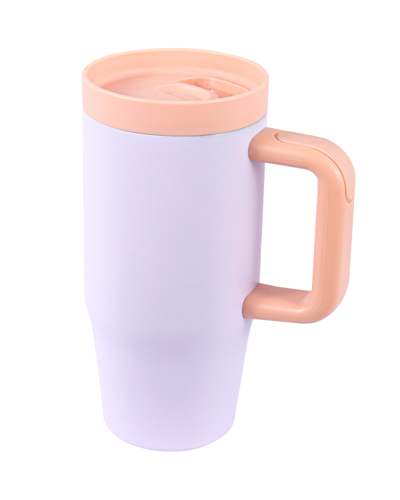 Macaron Contrast Color Double-Wall Vacuum Stainless Steel Car Mug