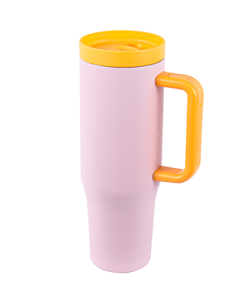 Macaron Contrast Color Double-Wall Vacuum Stainless Steel Car Mug