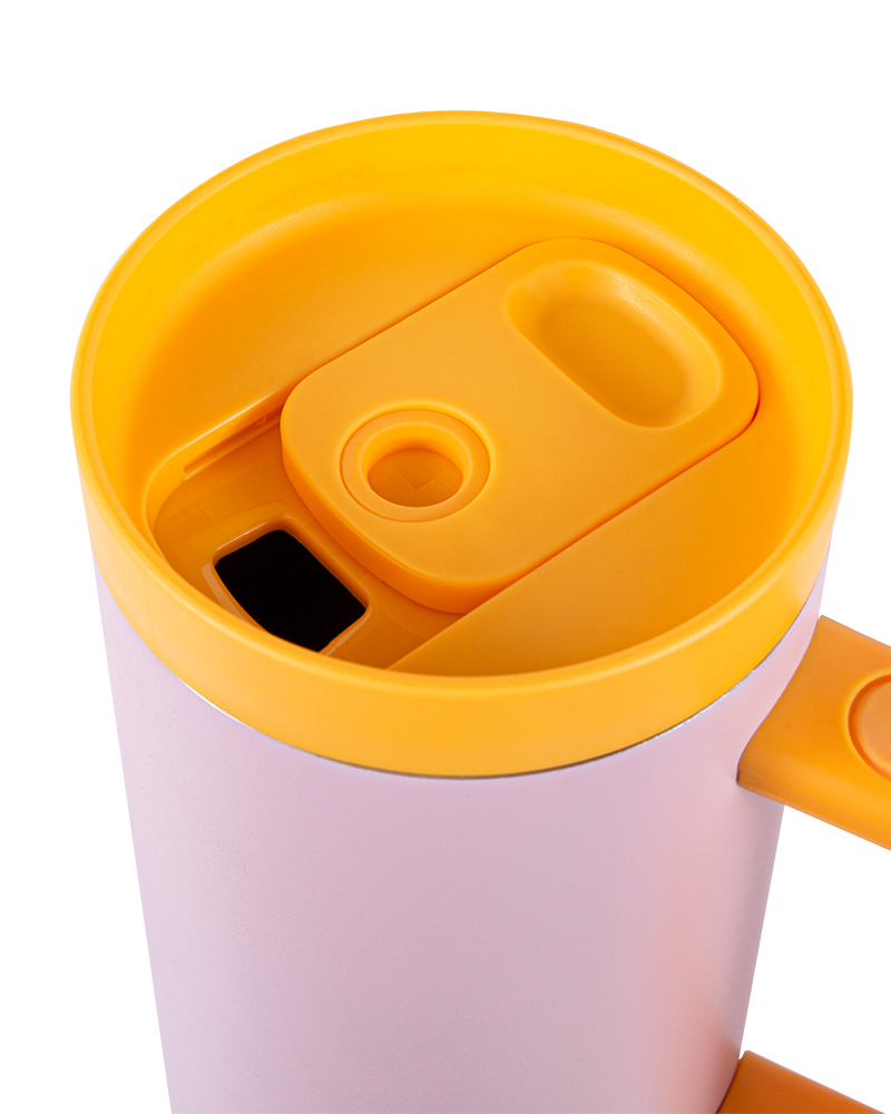 Macaron Contrast Color Double-Wall Vacuum Stainless Steel Car Mug