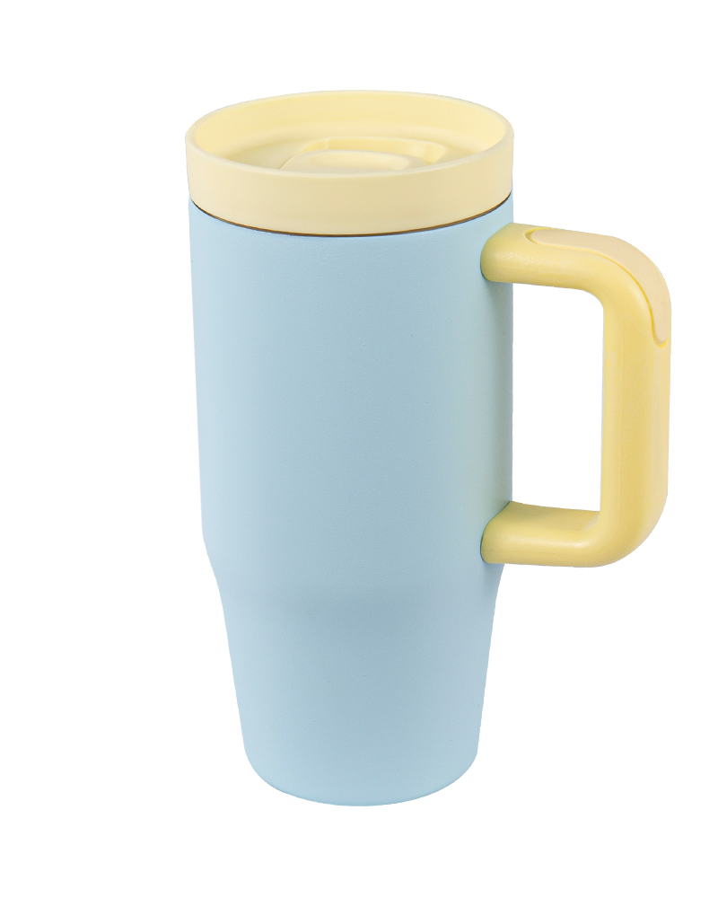 Macaron Contrast Color Double-Wall Vacuum Stainless Steel Car Mug