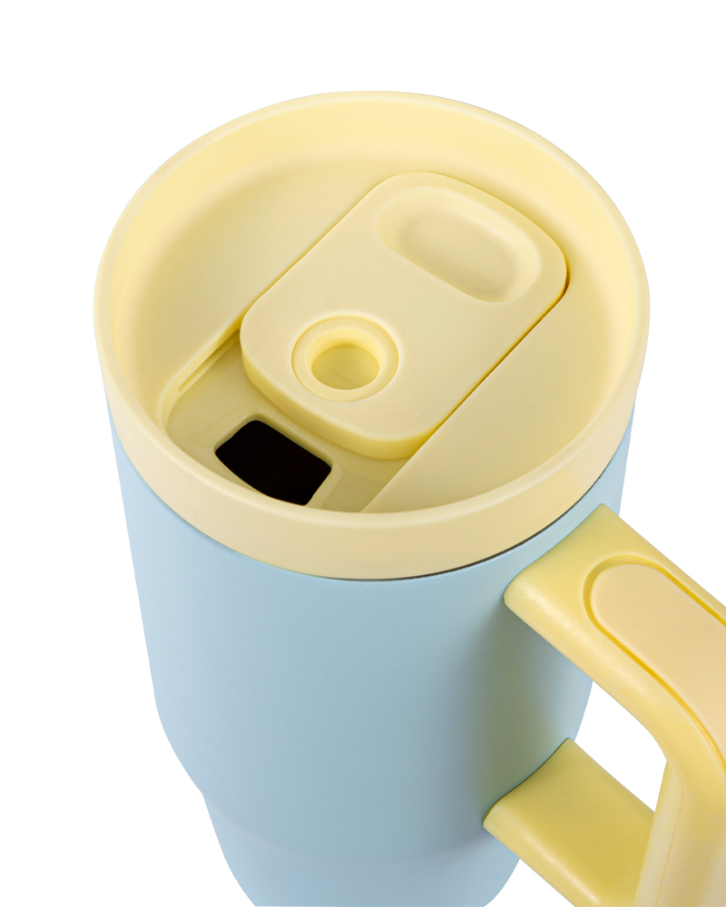 Macaron Contrast Color Double-Wall Vacuum Stainless Steel Car Mug