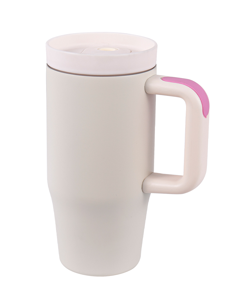 BPA-Free Stainless Steel Car MBPA-Free Stainless Steel Car Mug with Handle and Anti-Slip Rubber Gripug with Handle and Anti-Slip Rubber Grip