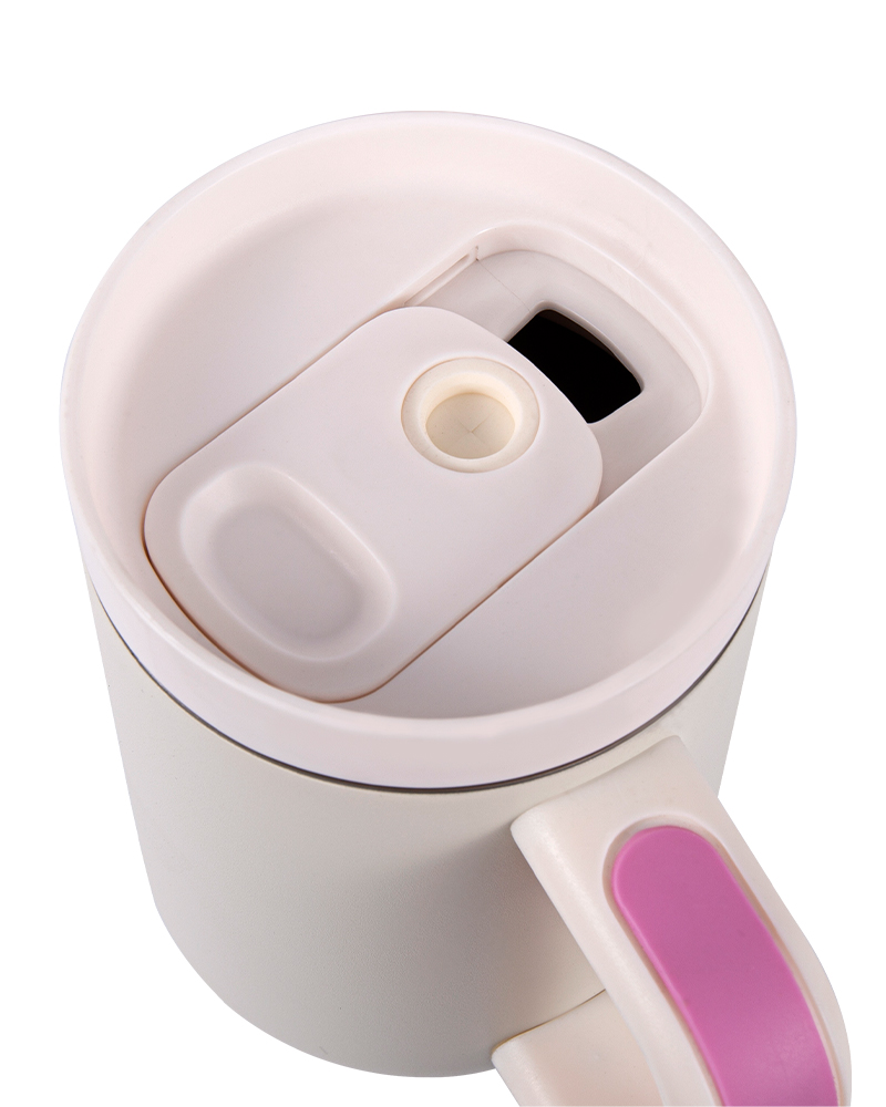 BPA-Free Stainless Steel Car MBPA-Free Stainless Steel Car Mug with Handle and Anti-Slip Rubber Gripug with Handle and Anti-Slip Rubber Grip