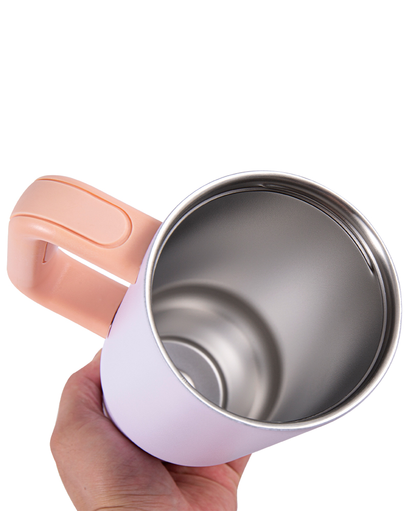 BPA-Free Stainless Steel Car MBPA-Free Stainless Steel Car Mug with Handle and Anti-Slip Rubber Gripug with Handle and Anti-Slip Rubber Grip