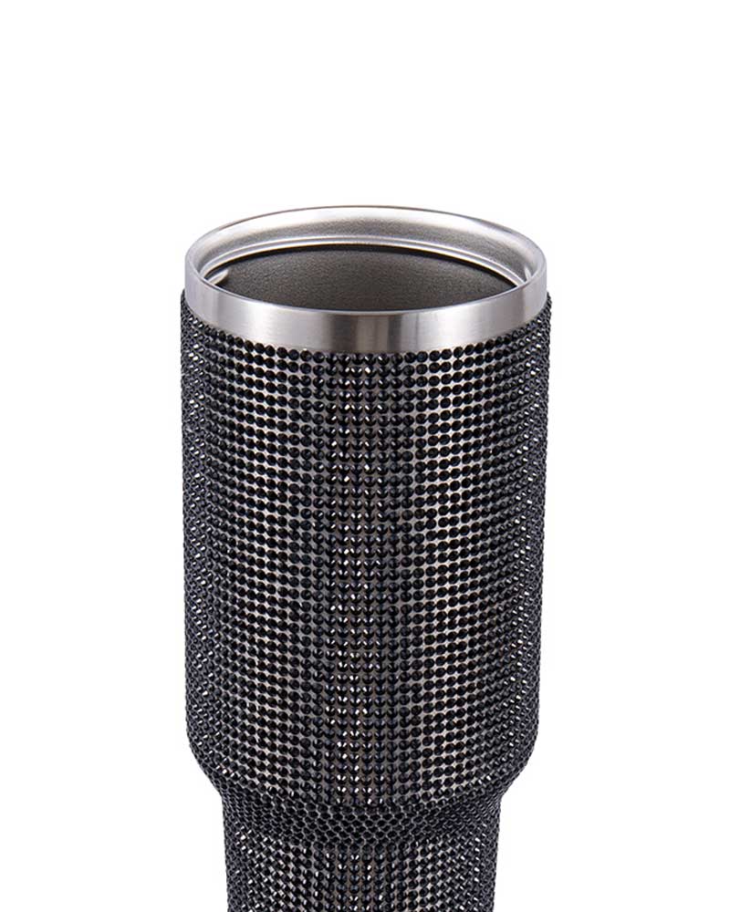 Rhinestone Surface Stainless Steel Insulated Coffee Travel Mug