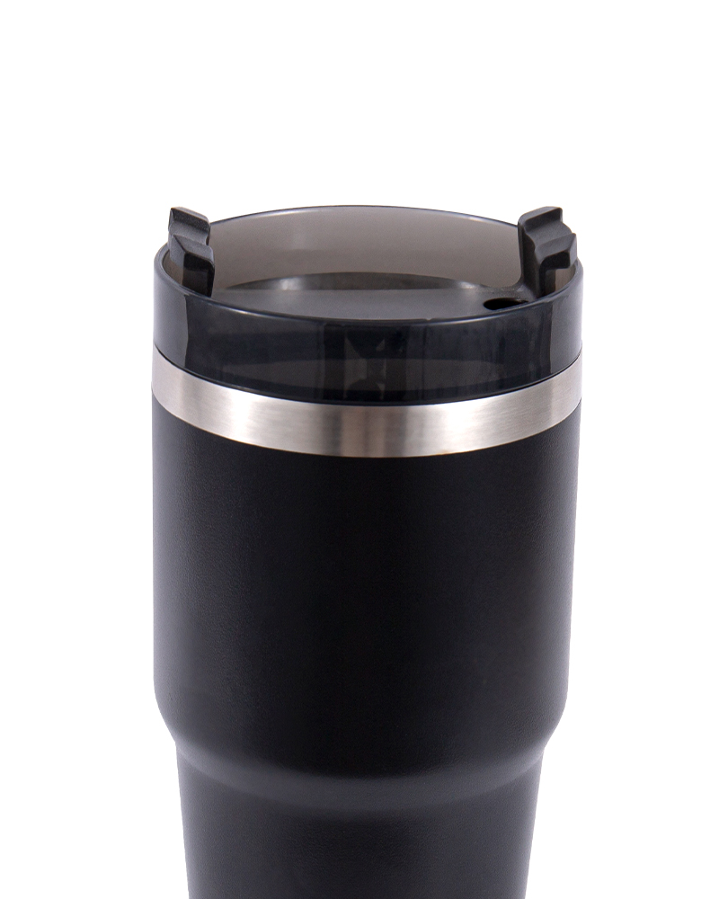 Dual-Latch Flip-Top Lid Design Stainless Steel Double-Wall Insulated Coffee Mug